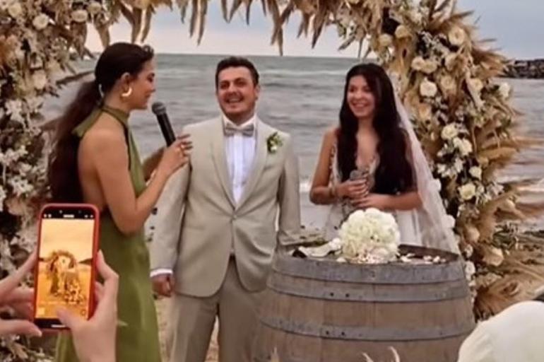 Eşref Rüyanın oyuncusu evlendi Demet Özdemir nikah şahidi oldu