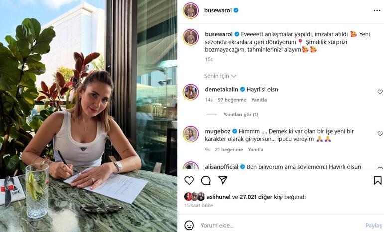 Buse Varol ekranlara geri dönüyor İmzalar atıldı