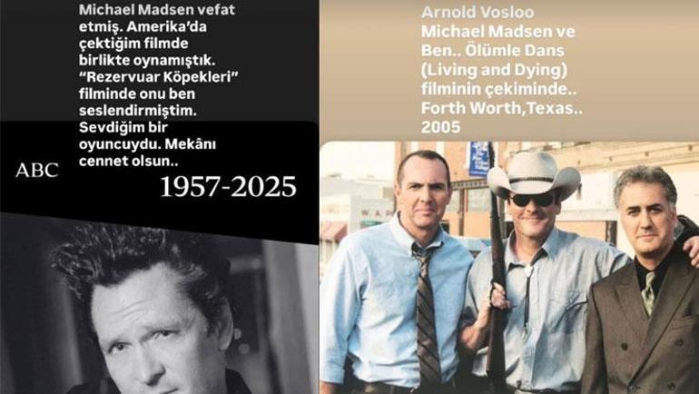 Aynı filmde oynamışlardı Tamer Karadağlıdan Michael Madsene veda