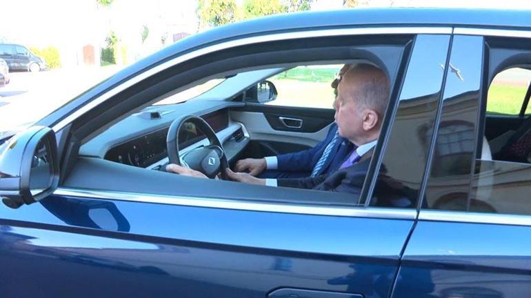 Cumhurbaşkanı Erdoğan Toggun yeni modeli ile deneme sürüşü yaptı