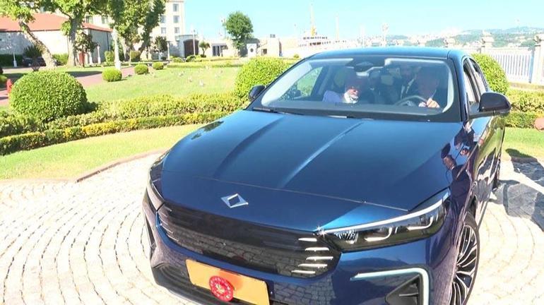 Cumhurbaşkanı Erdoğan Toggun yeni modeli ile deneme sürüşü yaptı