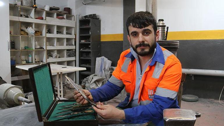 Dizilerden etkilenip Sivas bıçağı üretti 10 bin boynuz arasından seçti: 35 bin TLden satıyor