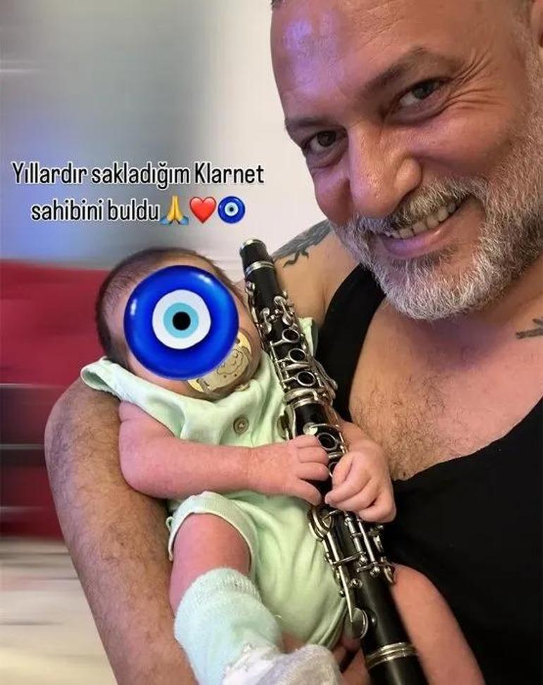Hüsnü Şenlendiriciden torunuyla ilk poz Yıllardır sakladığım klarnet sahibini buldu