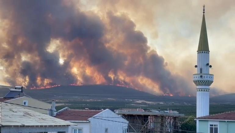 Orman yangını kabusu sürüyor Alevler yerleşim yerlerine ilerliyor