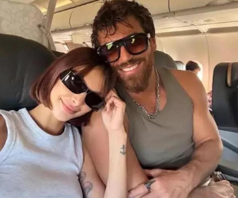 Aşıklar Bodrumda Can Yaman ve sevgilisi plajda sarmaş dolaş