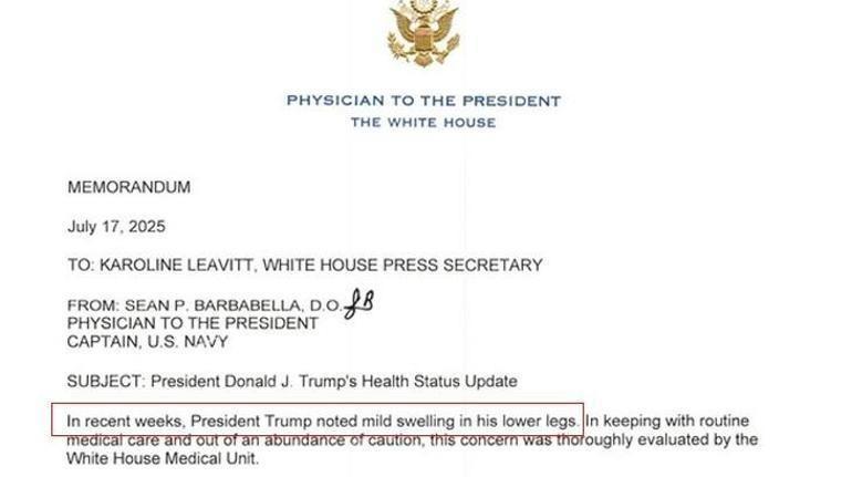 ABD Başkanı Trumpın gizemli hastalığı ortaya çıktı