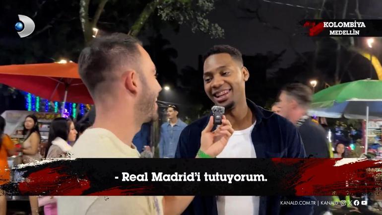 Kolombiyalı gençler Türk futbolcularına selam çaktı