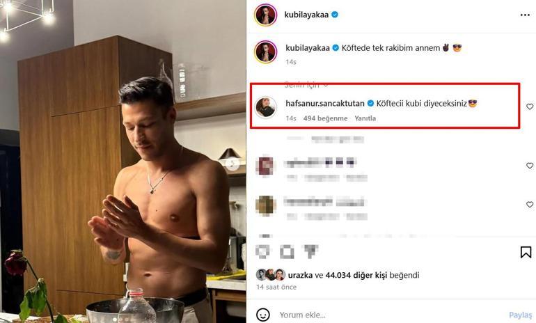 Kubilay Aka mutfağa girdi Sevgilisinden yorum gecikmedi