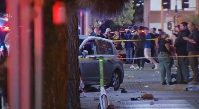 ABD’de araç kalabalığın arasına daldı Çok sayıda yaralı var