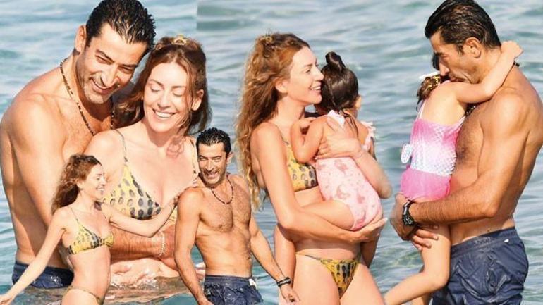 Sinem Kobal ve Kenan İmirzalıoğlunun ailece tatil keyfi