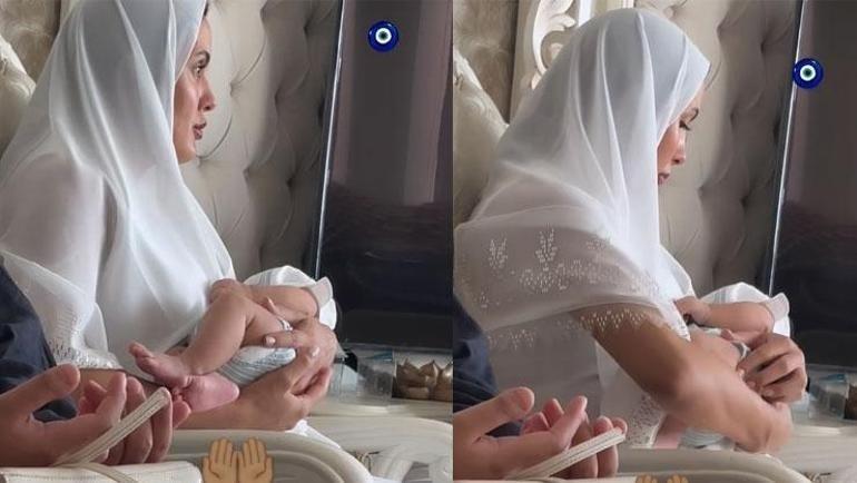 Sahra Işık 50 günlük bebeğiyle deniz keyfi yaptı Kim demiş olmaz diye