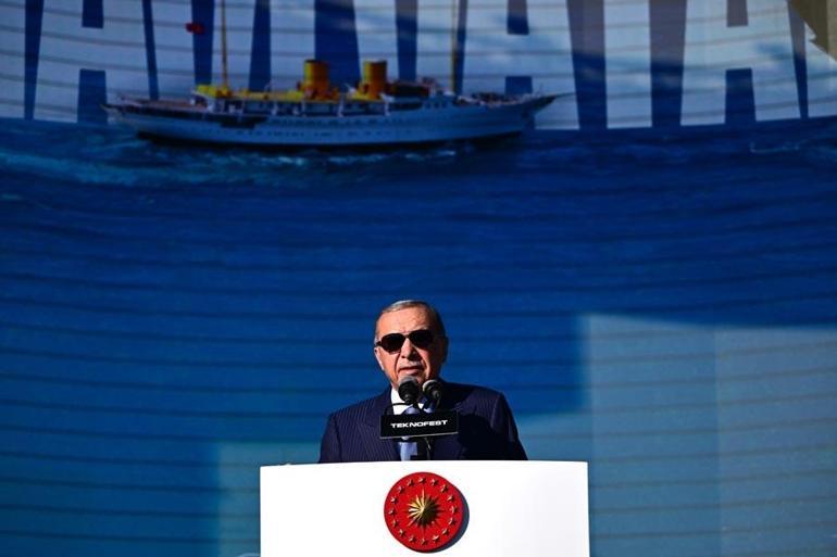 TEKNOFEST MAVİ Vatan başladı Cumhurbaşkanı Erdoğan: TCG Anadolu gemisinin bir büyüğünü yapıyoruz
