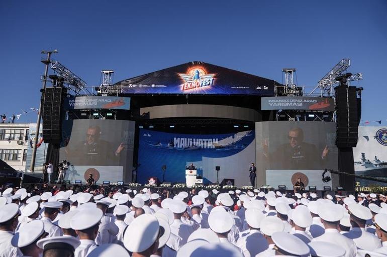 TEKNOFEST MAVİ Vatan başladı Cumhurbaşkanı Erdoğan: TCG Anadolu gemisinin bir büyüğünü yapıyoruz
