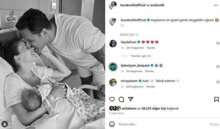 Burak Çelikten eşine romantik kutlama Süper anne