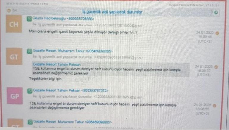 78 kişinin öldüğü yangında otel müdürünün mesajları ortaya çıktı İlk önce yetkililere ‘Bir an önce çıkın’ demiş