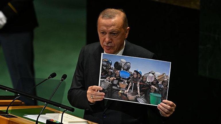 Cumhurbaşkanı Erdoğan BMde dünyaya seslendi: Bu utanç manzarası Gazzede 23 aydır her gün tekrar ediyor