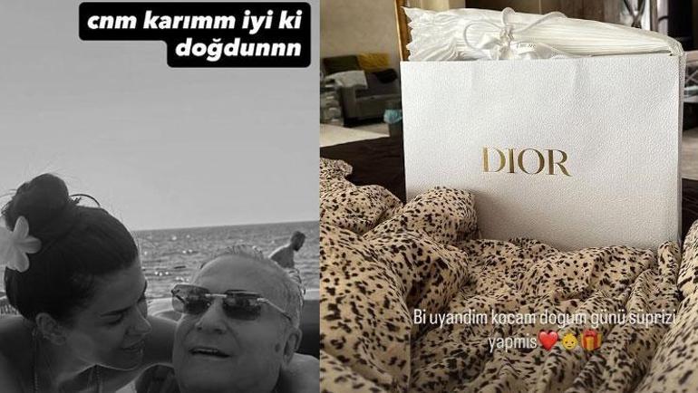 Mehmet Ali Erbilden 40 yaş küçük eşine kutlama Canım karım