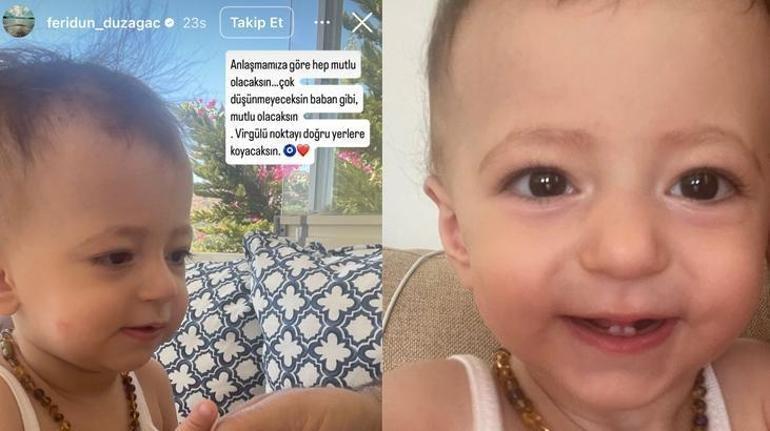 Feridun Düzağaçın kızı 1 yaşına girdi İşte son hali