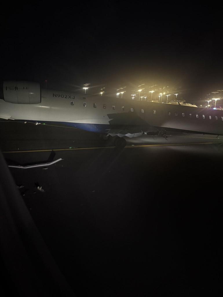 ABD’de LaGuardia Havalimanında Delta Air Lines’a ait iki yolcu uçağı çarpıştı: 2 yaralı