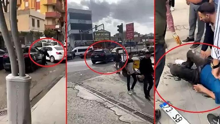 Trafikte tartışma kanlı bitti Cipiyle tartıştığı kişinin ayaklarını ezdi