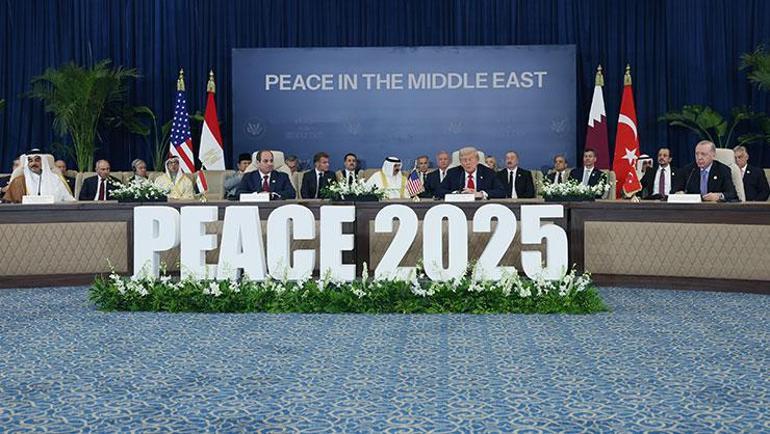 Gazze için tarihi imzalar atıldı Trumptan Cumhurbaşkanı Erdoğana özel teşekkür