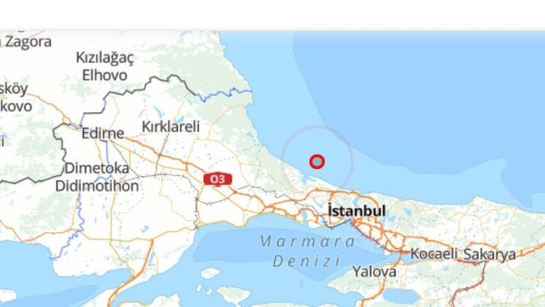 Karadenizde 3.7lik deprem İstanbulda da hissedildi