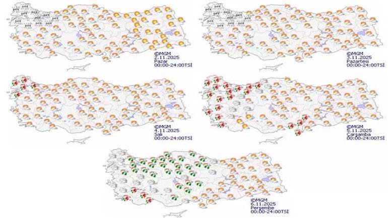 Meteoroloji 30 il için alarm verdi Dikkat: Kuvvetli sağanak yağış geliyor