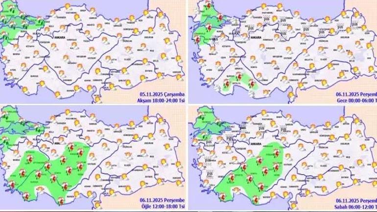 Meteorolojiden uyarı üstüne uyarı Tarih verildi: 9 ilde kuvvetli sağanak ve fırtına