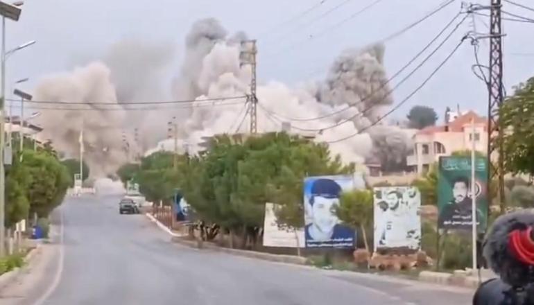 İsrail, Lübnanı vuruyor İşte ilk görüntüler