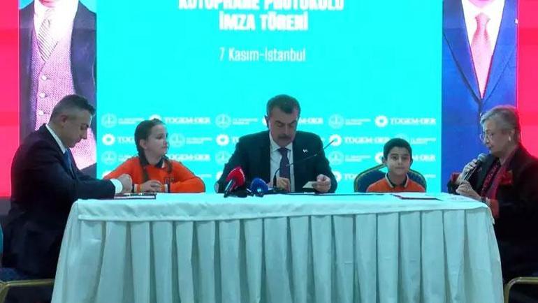 Bakan Tekin, TOGEM-DER ile Milli Eğitim Bakanlığı arasındaki iş birliği protokolüne katıldı