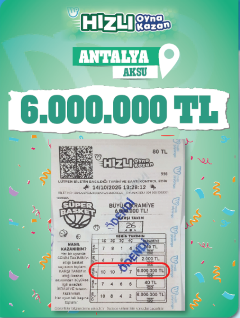 Karşınızda kazandıran biletler