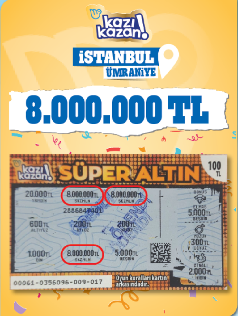 Karşınızda kazandıran biletler