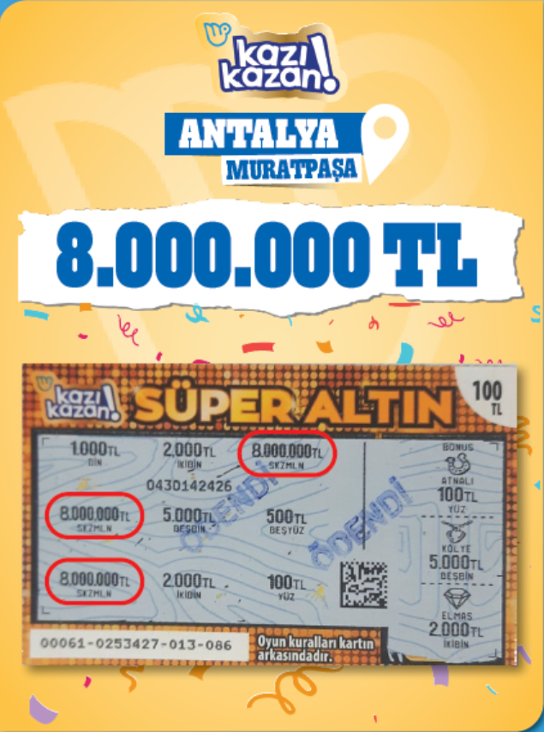 Karşınızda kazandıran biletler