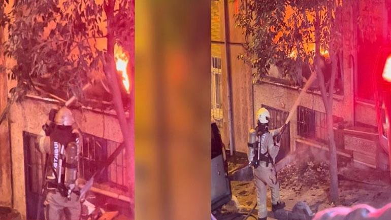 Bağcılarda 5 katlı binada yangın paniği