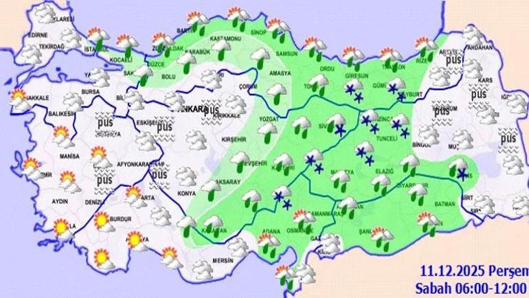 Meteoroloji il il uyardı: Kar ve sağanak geliyor