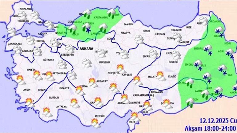 Meteorolojiden kar ve sağanak uyarısı: İstanbul ve Ankara için saat verildi