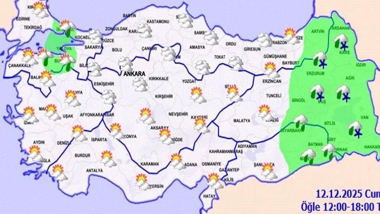 Meteorolojiden kar ve sağanak uyarısı: İstanbul ve Ankara için saat verildi