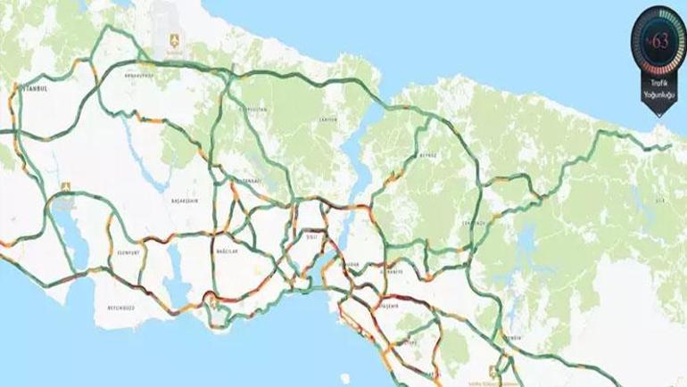 İstanbulda cuma trafiği İşte yoğunluğun en fazla olduğu bölgeler