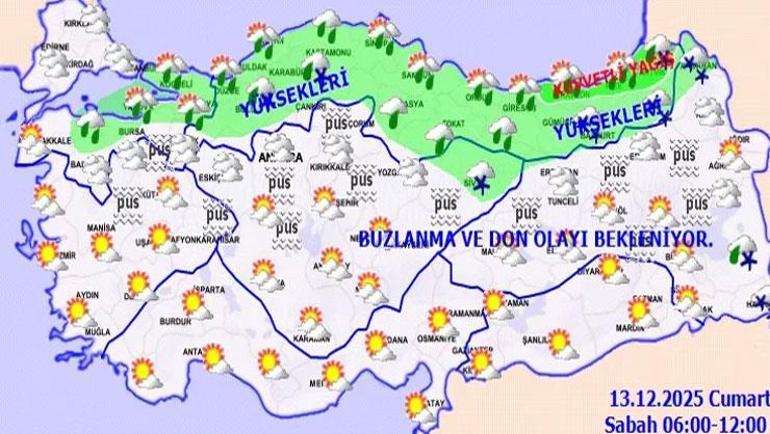 Kuvvetli kar yağışı geliyor Meteoroloji 5 ilde sarı kodlu uyarı verdi