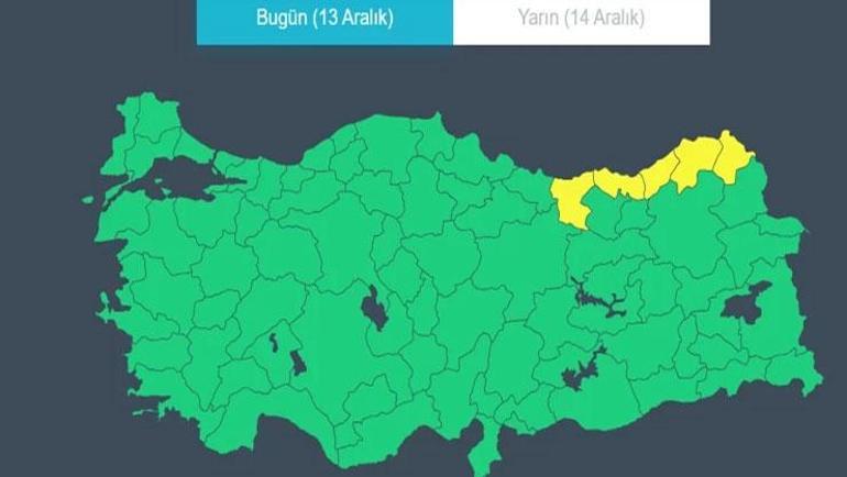 Kuvvetli kar yağışı geliyor Meteoroloji 5 ilde sarı kodlu uyarı verdi