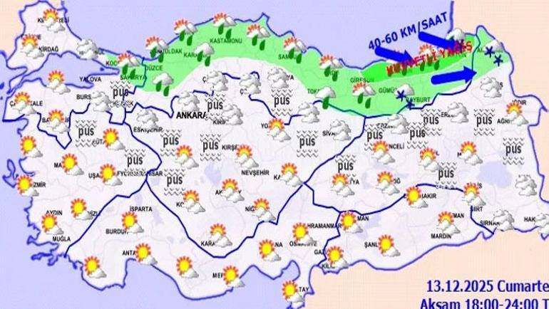 Kuvvetli kar yağışı geliyor Meteoroloji 5 ilde sarı kodlu uyarı verdi