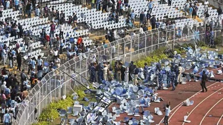 Hindistanda Messi izdihamı Ortalık bir anda savaş alanına döndü