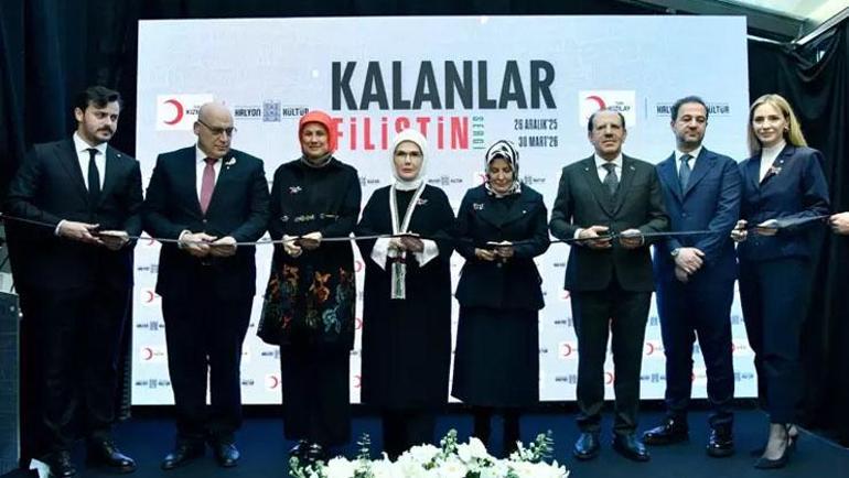 Emine Erdoğan Kalanlar Filistin Sergisinin açılışında konuştu