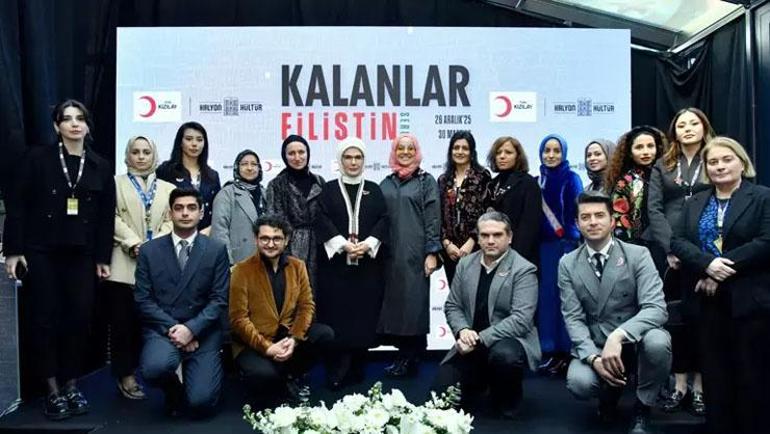 Emine Erdoğan Kalanlar Filistin Sergisinin açılışında konuştu