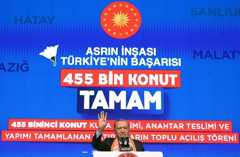 Cumhurbaşkanı Erdoğan: Güveninizi boşa çıkarmadık, 455 bin 357 konutu tamamladık