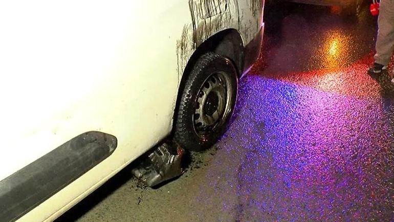 Yoldan geçen kimse fark etmedi 30 aracın lastiği patladı