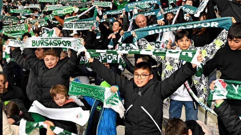 Bursada 100 çocuk için unutulmaz gece İlk defa maçı tribünden izlediler