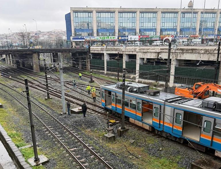 İstanbul Esenlerde metro raydan çıktı İşte ilk görüntüler