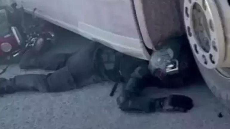 Motosiklet sürücüsü TIRın altında metrelerce sürüklendi Hayatım gözümün önünden geçti
