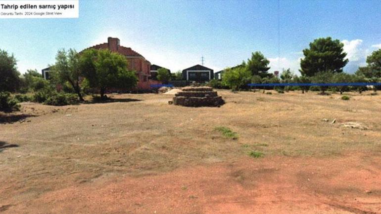 Roma Dönemine ait sarnıç yok edildi İş makinesiyle tahrip edilen kültür varlığı için suç duyurusu